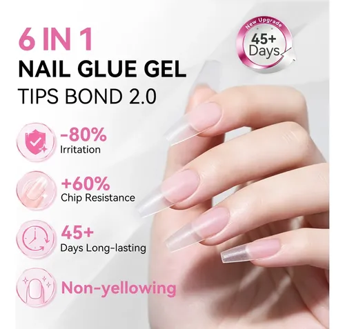 Gel Uñas 6 En 1 Base Y Top Coat 15ml (gm).