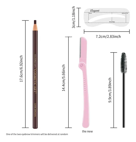 Set 6 Lápices Cejas Marrón Impermeables Maquillaje Permane