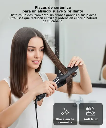 Planchita De Pelo Care By Gadnic Nano Titanio Temperatura Regulable Liso Extremo