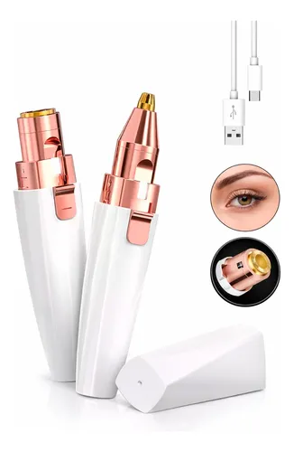 Depilador Facial Vello Corporal Luz Recargable 2 En 1 Mujer