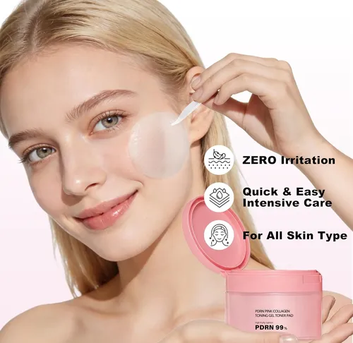Pads Tónico Facial Pdrn Salmón Colágeno Hidratante 60p