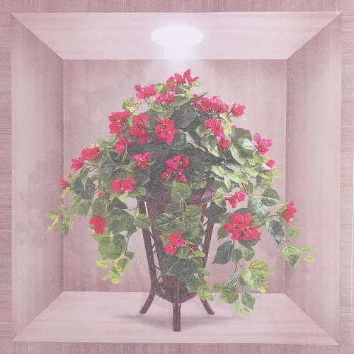 6 Hojas De Calcomanías 3d De Jarrones Y Orquídeas Pvc A