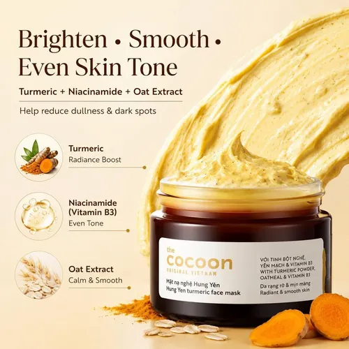 Mascarilla Vietnamita De Cúrcuma Cocoonoriginal 30 Ml