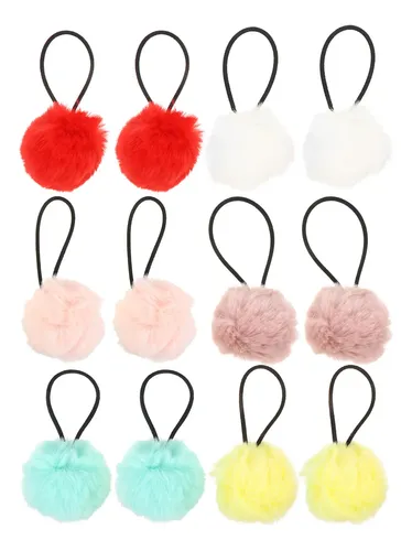 Cintas Elásticas Para El Pelo Con Forma De Bola De Pompón 94