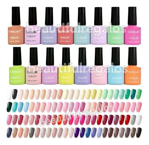 Kit X3 Esmaltes Semipermanentes Top Coat Base Coat Primer A Elección