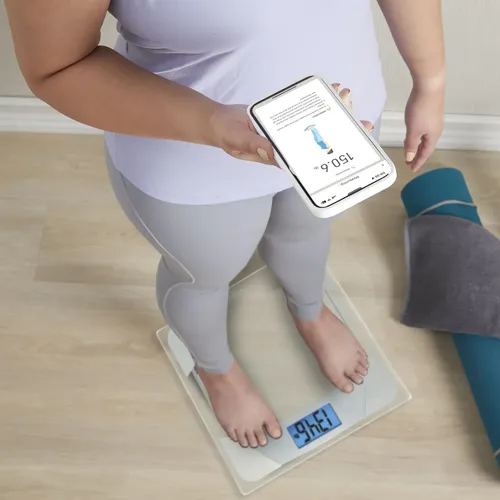 Báscula De Baño Digital Taylor De Vidrio Con Capacidad Para