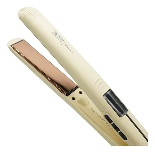 Planchita Plancha De Pelo Essentia Thermo Protect Viggo Color Amarillo