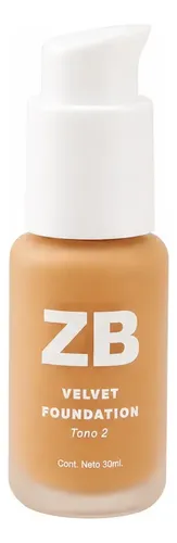 Zaira Beauty Velvet Foundation Tone 1 Oscuro Base Maquillaje