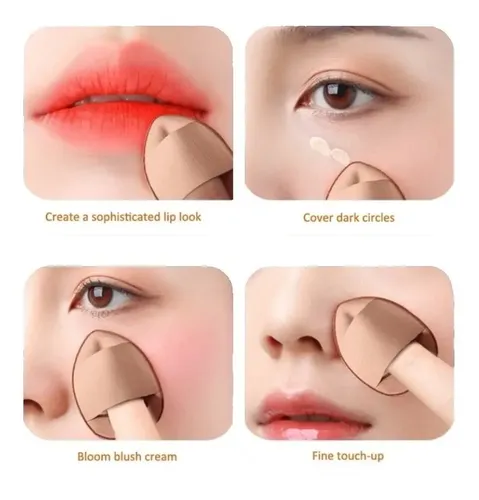 4u Mini Esponja Puff Para Dedos Corrector Base Maquillaje
