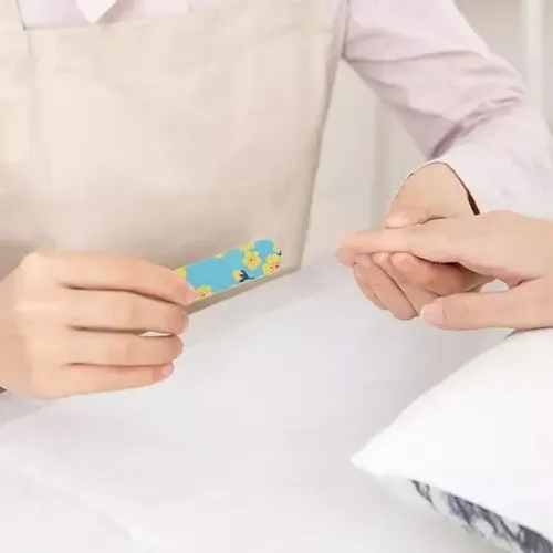 3 Limas Mini Estampadas Para Manicuria Uñas Esculpidas
