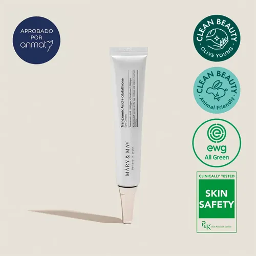 Contorno de ojos MÁRY & MAY Tranexamic Acid + Glutathione Eye Cream