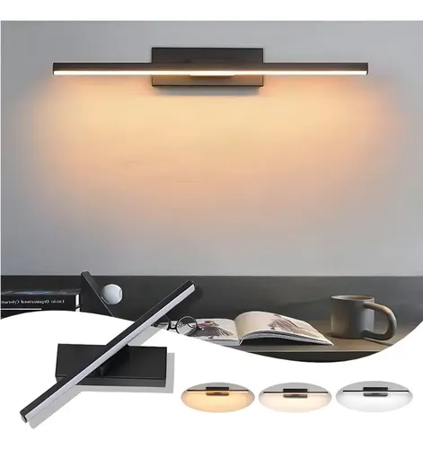 Luces De Espejo Negras Led, Luz Cálida, Luz Neutra.. K