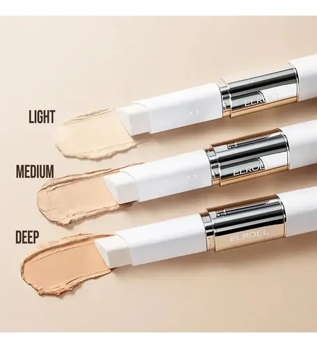 Elroel Blanc Cover Cream Stick V White Coreana Cambia Color 201 Light