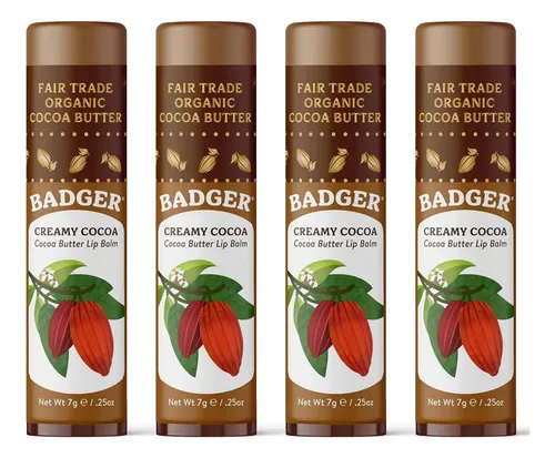 Bálsamo De Cacao Badger 4x Cremoso Cocoa – Hidratante
