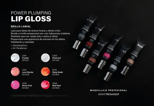 Idraet Brillo Labial Power Plumping Gs15 Deep Nude Volumen.