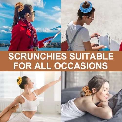 Satin Scrunchies Breodyeco Oversized Xxxl Jumbo, 18 Colores