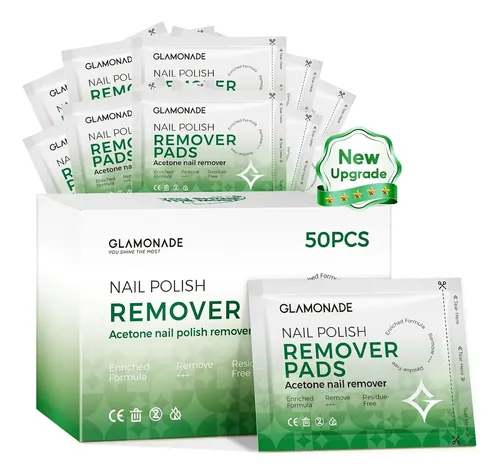 Discos Removedor De Esmalte Glamonade Con Aloe Vera 50 Uds