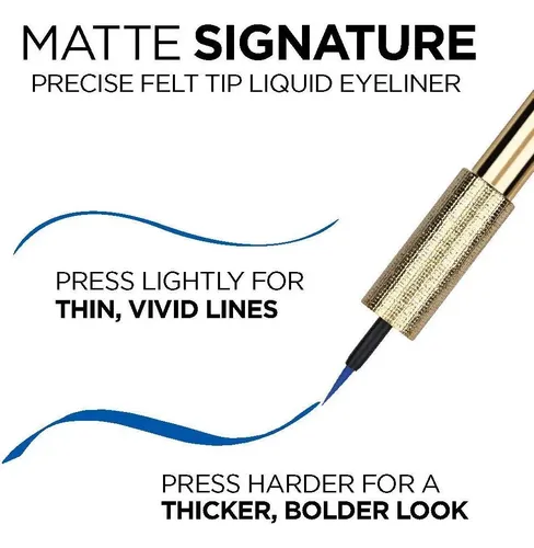 Delineador Líquido Mate Loréal Paris Matte Signature