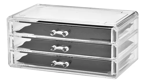 Cajón De Maquillaje De Escritorio, Mesa Con Cajones Transpar
