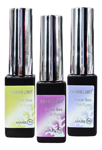 Esmalte Semipermanente Charm Limit Ojo De Gato Coral Sea 5ml