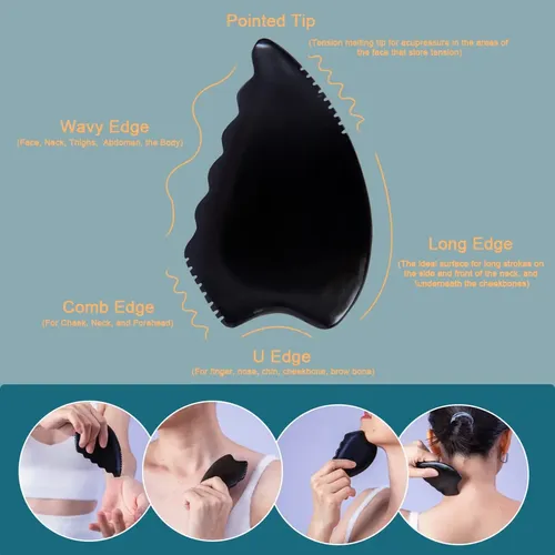 Herramientas De Masaje Gua Sha Yuanchupin Bian Stonew