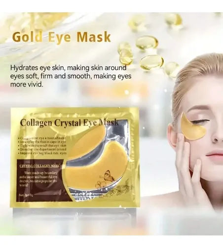 Máscara Colágeno Ojeras Crystal Parche Mascarilla X5 Unidad