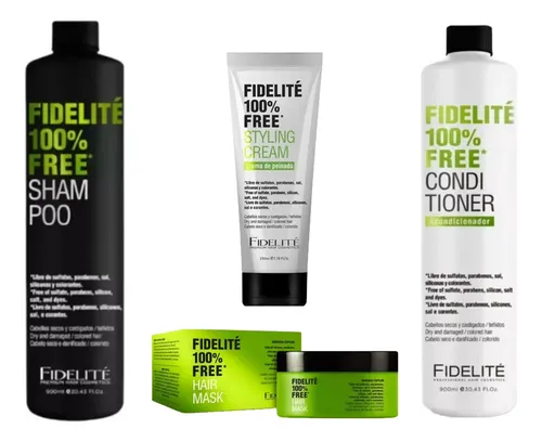 Shampoo 900ml+acond 900ml+mascara+crem Peinar Fidelite Free