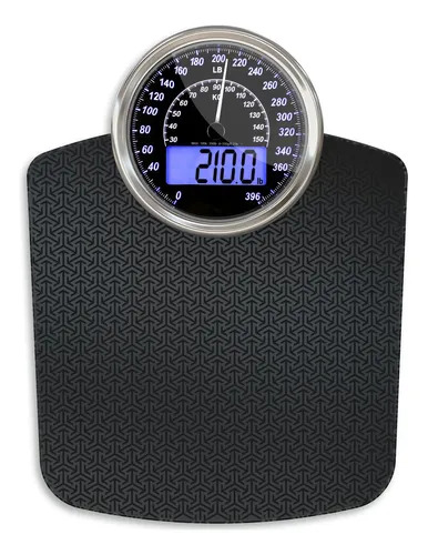 Báscula De Baño Analógica Y Digital Adamson Hybrid Scale Negro