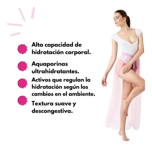 Aquashot Lidherma Crema Corporal Hidratante Humectante 280