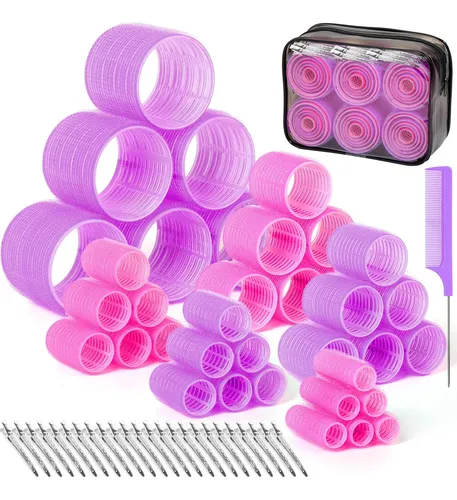 Rulos Para El Cabello Tetutor 62 Piezas Para Mujeres, 6 Tama