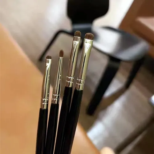 Kit De Brochas Finas Para Ojos Delineado Y Corrector