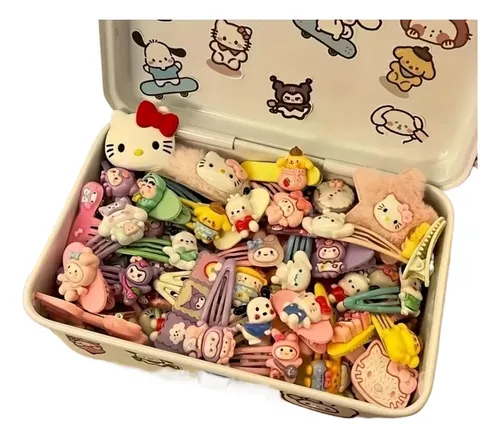 Set De Pinzas Sanrio Hello Kitty 21 Colores Dulces Kawaii Re 21 Piezas