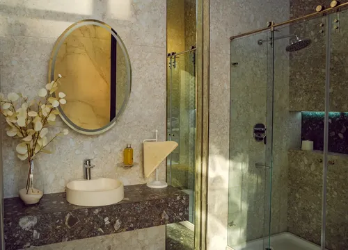 Espejo Led Baño Redondo 60x60cm, Táctil Moderno