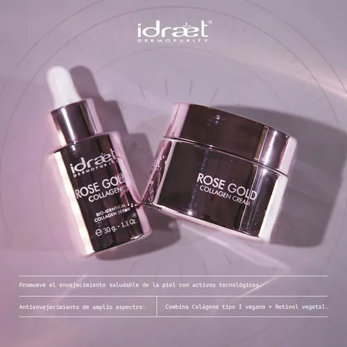 Kit Skincare Antiage Restructurante Rose Gold Idraet