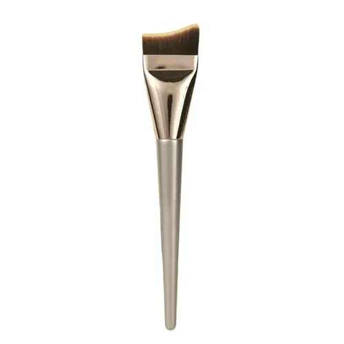 Brocha de maquillaje suave y curvada para la base de la piel, brocha de maquillaje ligera y portátil