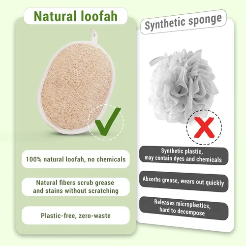 Esponjas Exfoliantes Lufa Natural Vietnamita Pack 3