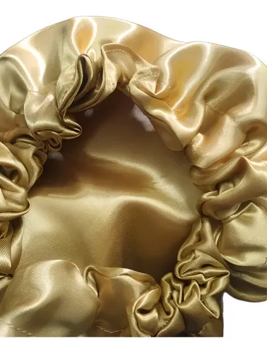 Gorro de peluquería satén Bonpel Simple dorado para proteger cabello