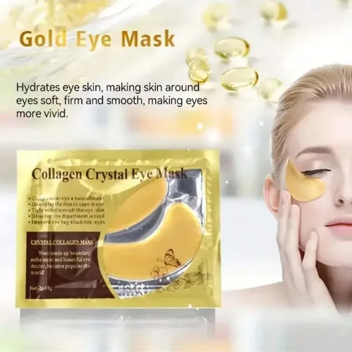 Máscara Colágeno Ojeras Crystal Parche Mascarilla X5 Unidad