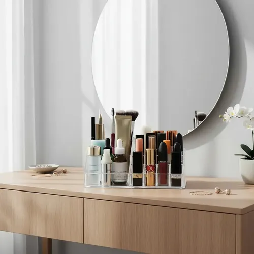 Organizador Acrílico Para Maquillaje Cosmeticos Transparente