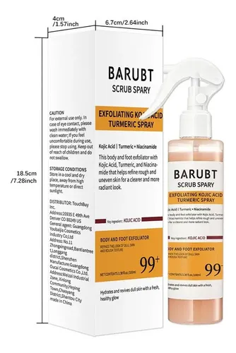 Ham Spray Exfoliante De Curcuma, 100 Ml, Acido Kójico Yh