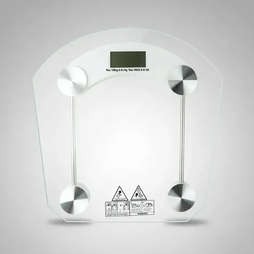 Balanza Portátil De Baño Digital De Vidrio Y Acero 180 Kg