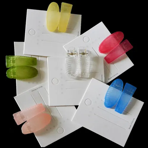12 Piezas Pinza De Cabellero Para Color De Gelatina