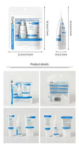 Kit Facial Hidratante Quiyum: Serum + Crema + Ojos 3pzs