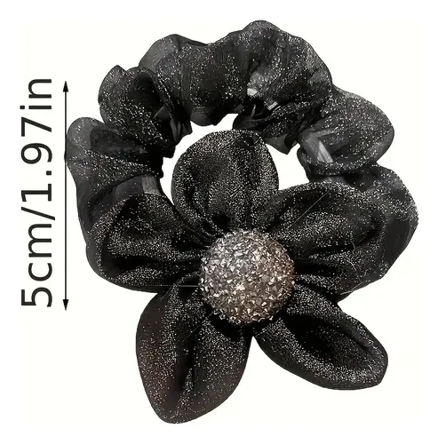 2 Cintas Para El Pelo Con Diamantes De Imitación De Girasol 2