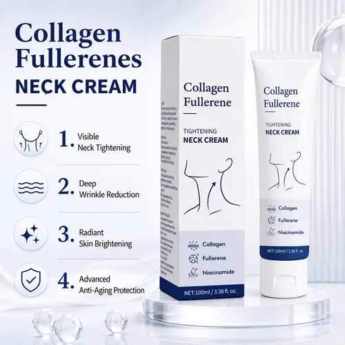 Crema Para Cuello Colágeno Fullereno Antiarrugas 100ml