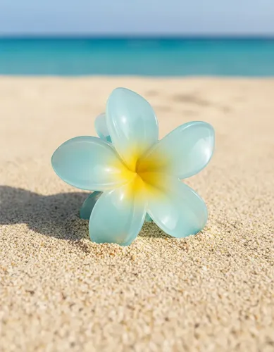 Broche Pelo Flores Hawaianas Gancho Flor Tendencia Xl Unidad