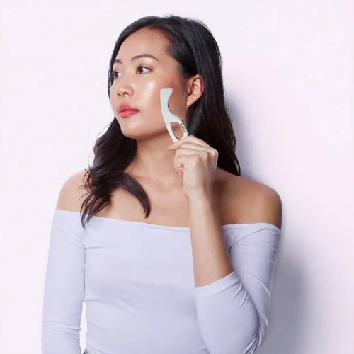 Herramienta De Masaje Stickon De Acero Inoxidable Gua Sha En