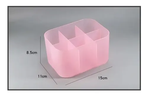 Porta Pinceles Limas Lápices Organizador 6 Divisiones Uñas
