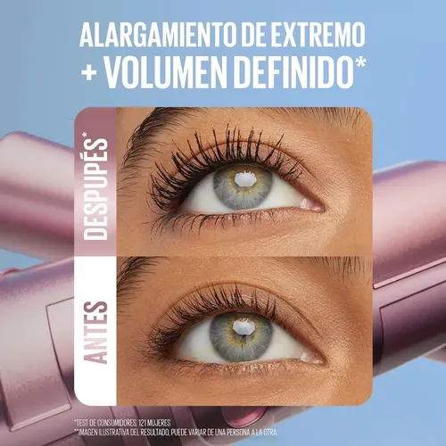 Mascara de Pestañas Maybelline Sky High Lavable Negro 7.2ml
