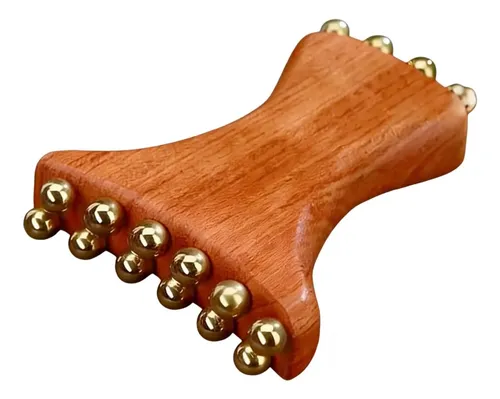 1face Gua Sha,wood Copper Face Massage Tool | Cheek Massage